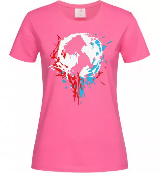 Женская футболка Towelliee Logo Ярко-розовый фото