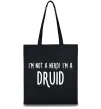 Эко-сумка I am not a nerd i am druid Черный фото