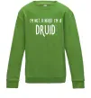 Дитячий світшот I am not a nerd i am druid Лаймовий Дитячий світшот I am not a nerd i am druid Лаймовий фото