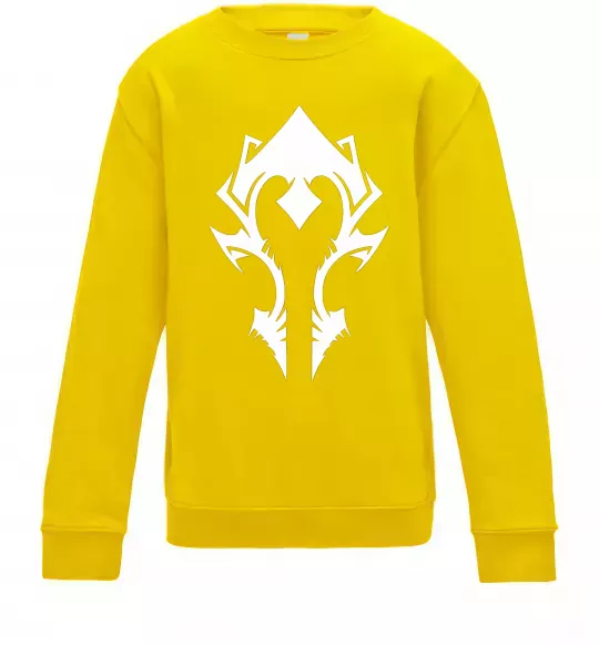 Детский Свитшот Horde crest Солнечно желтый фото
