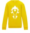 Детский Свитшот Horde crest Солнечно желтый фото