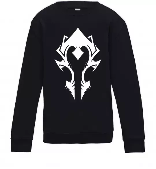 Детский Свитшот Horde crest Черный фото