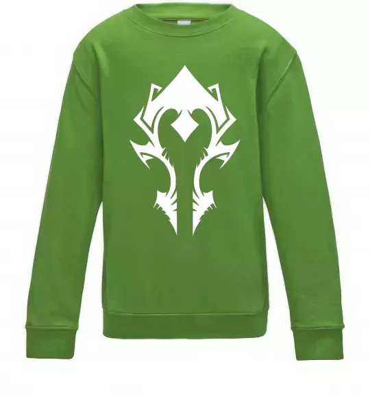 Детский Свитшот Horde crest Лаймовый фото