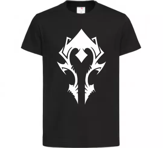 Детская футболка Horde crest Черный фото