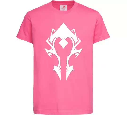 Детская футболка Horde crest Ярко-розовый фото
