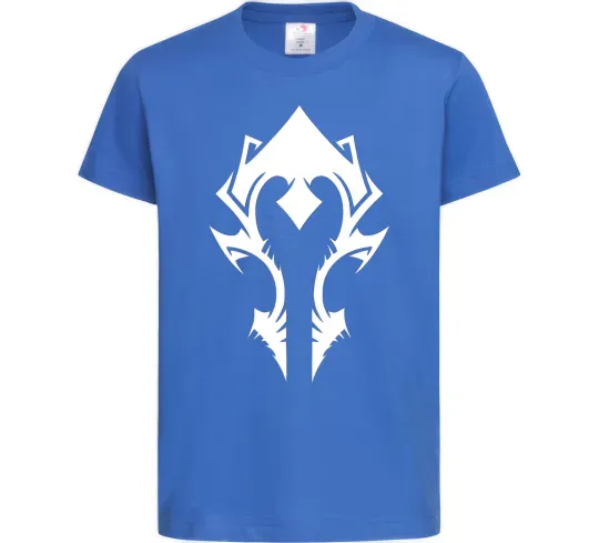 Детская футболка Horde crest Ярко-синий фото
