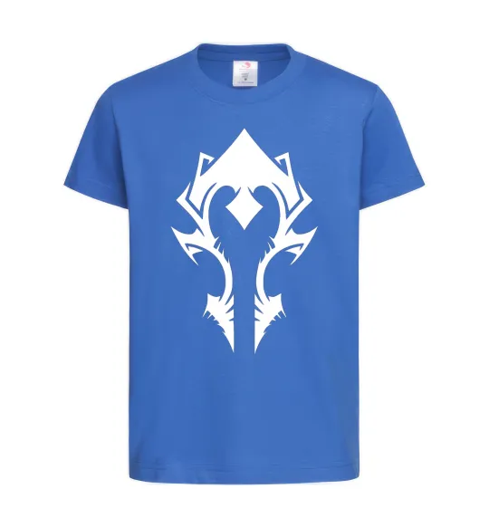 Дитяча футболка Horde crest Яскраво-синій фото
