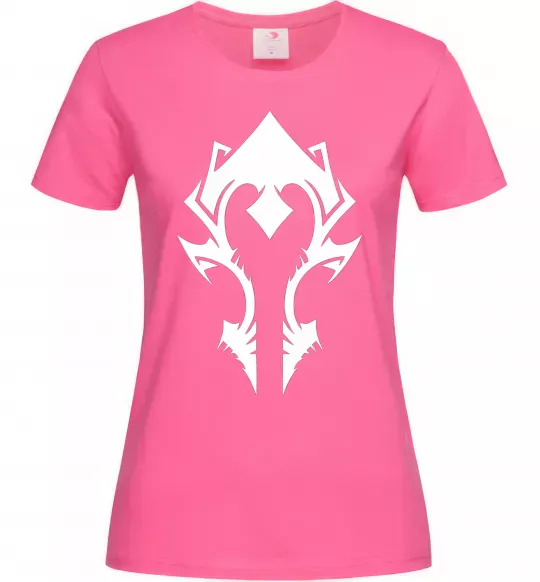 Жіноча футболка Horde crest Яскраво-рожевий фото