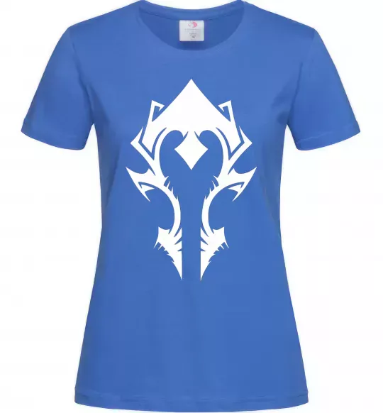 Жіноча футболка Horde crest Яскраво-синій фото