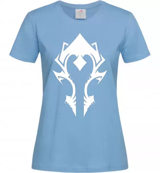 Жіноча футболка Horde crest Блакитний фото