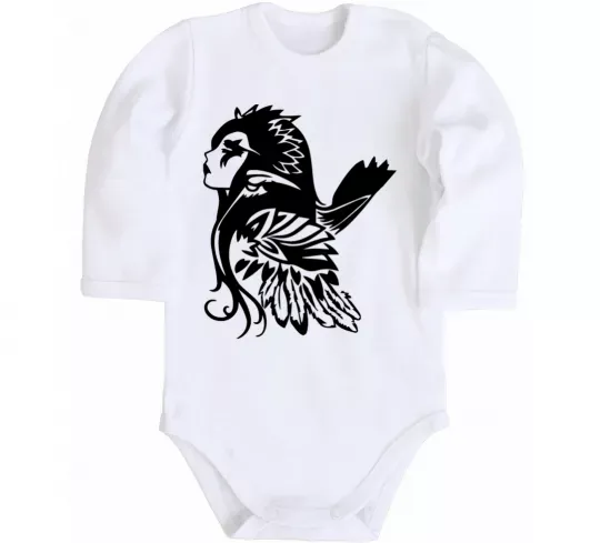 Детский боди Warcraft Elf Белый фото