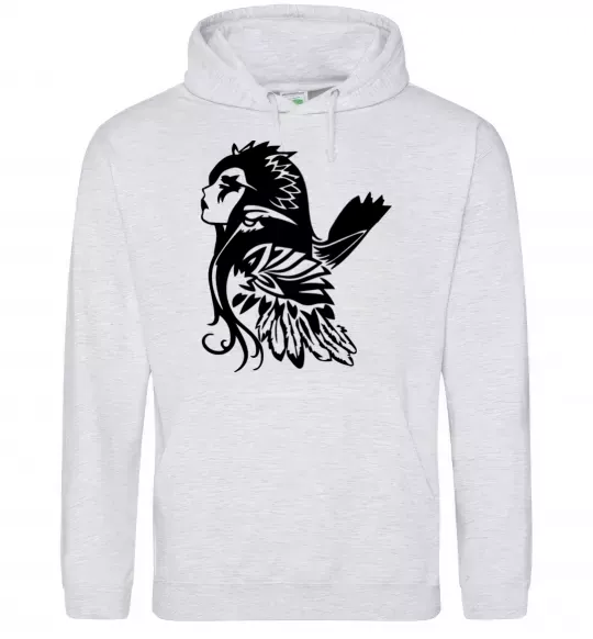 Женская толстовка (худи) Warcraft Elf Серый меланж фото