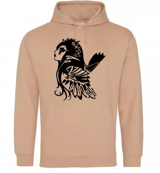 Женская толстовка (худи) Warcraft Elf Песочный фото