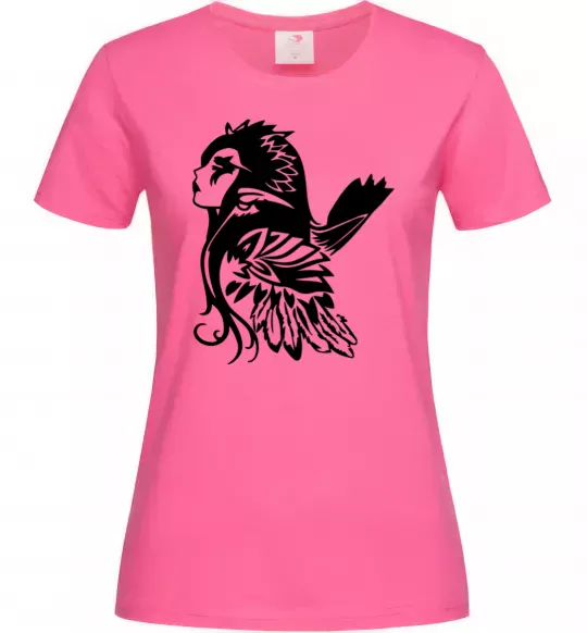 Жіноча футболка Warcraft Elf Яскраво-рожевий фото