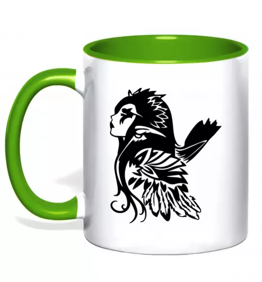 Чашка с цветной ручкой Warcraft Elf Зеленый фото