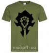 Чоловіча футболка The Bifactional Warcraft Symbol Оливковий фото