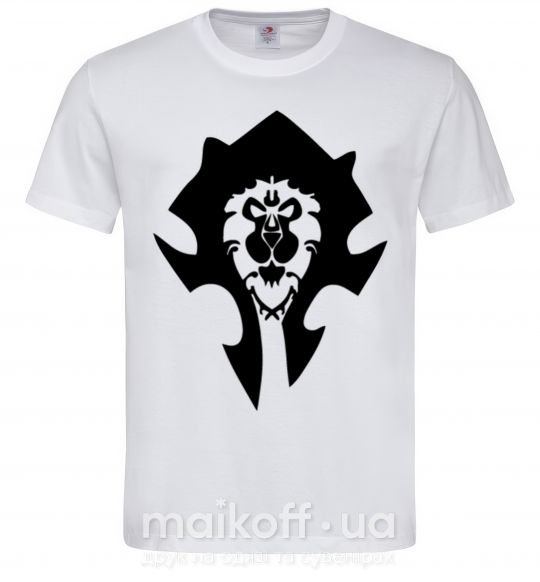 Чоловіча футболка The Bifactional Warcraft Symbol Білий фото