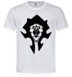 Мужская футболка The Bifactional Warcraft Symbol Белый фото