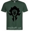 Мужская футболка The Bifactional Warcraft Symbol Темно-зеленый фото