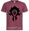 Мужская футболка The Bifactional Warcraft Symbol Бордовый фото