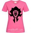 Женская футболка The Bifactional Warcraft Symbol Ярко-розовый фото