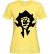 Женская футболка The Bifactional Warcraft Symbol Лимонный фото