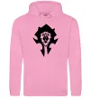 Чоловіча толстовка (худі) The Bifactional Warcraft Symbol Рожевий фото