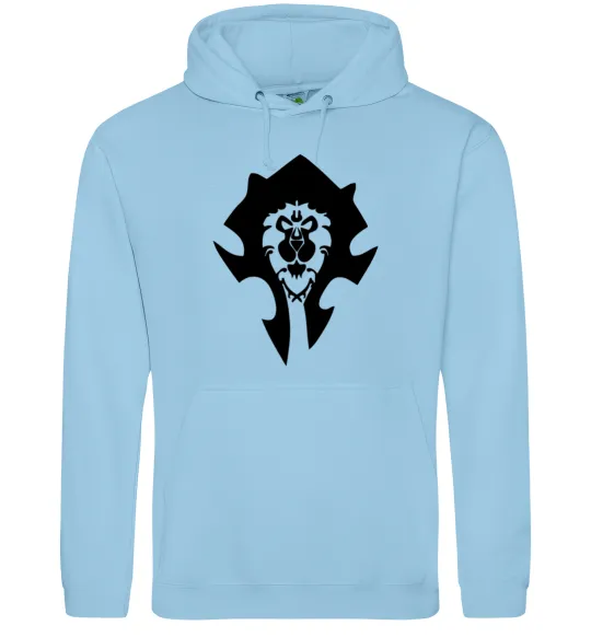 Чоловіча толстовка (худі) The Bifactional Warcraft Symbol Блакитний фото