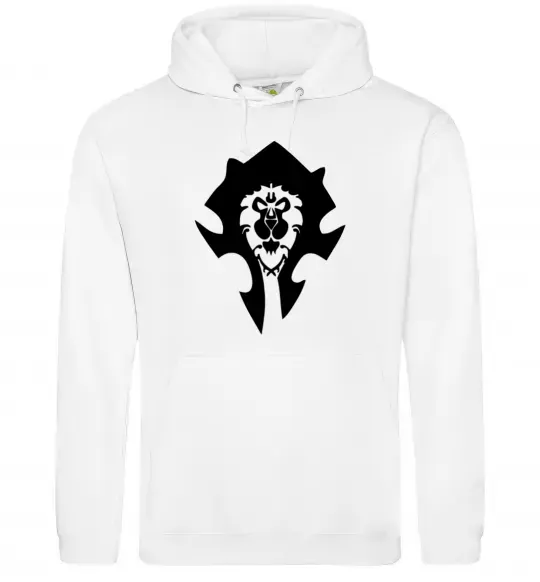 Жіноча толстовка (худі) The Bifactional Warcraft Symbol Білий фото