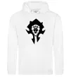 Жіноча толстовка (худі) The Bifactional Warcraft Symbol Білий фото