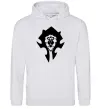 Жіноча толстовка (худі) The Bifactional Warcraft Symbol Сірий меланж фото