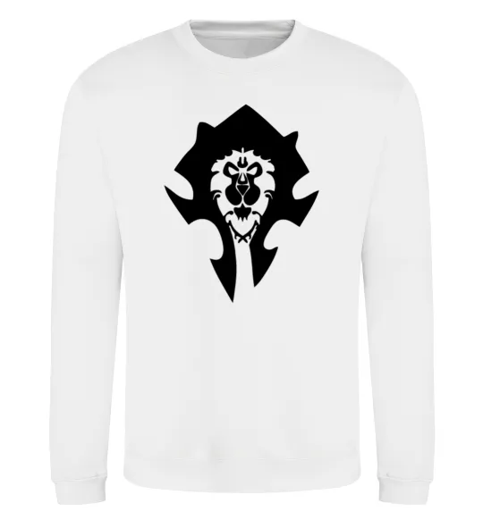 Світшот The Bifactional Warcraft Symbol Білий фото