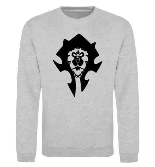 Світшот The Bifactional Warcraft Symbol Сірий меланж фото