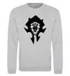 Світшот The Bifactional Warcraft Symbol Сірий меланж фото