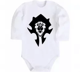 Детский боди World of WarCraft WoW Белый фото