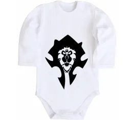 Дитячий бодік Warcraft symbols Білий фото