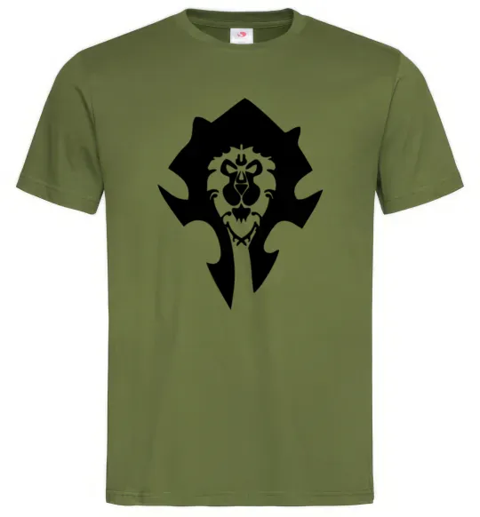 Чоловіча футболка The Bifactional Warcraft Symbol Оливковий фото