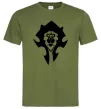 Чоловіча футболка The Bifactional Warcraft Symbol Оливковий фото