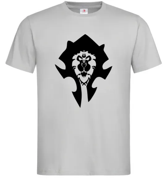 Чоловіча футболка The Bifactional Warcraft Symbol Сірий фото