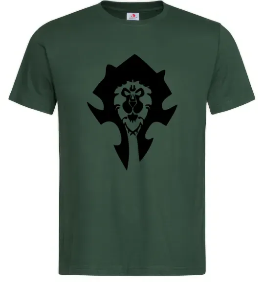 Чоловіча футболка The Bifactional Warcraft Symbol Темно-зелений фото