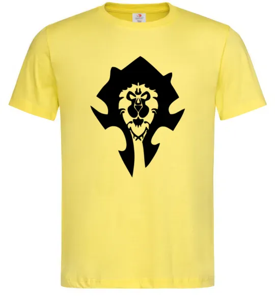 Чоловіча футболка The Bifactional Warcraft Symbol Лимонний фото