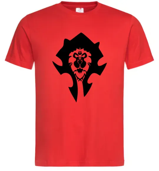 Чоловіча футболка The Bifactional Warcraft Symbol Червоний фото