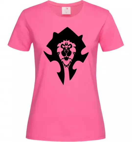 Жіноча футболка The Bifactional Warcraft Symbol Яскраво-рожевий фото