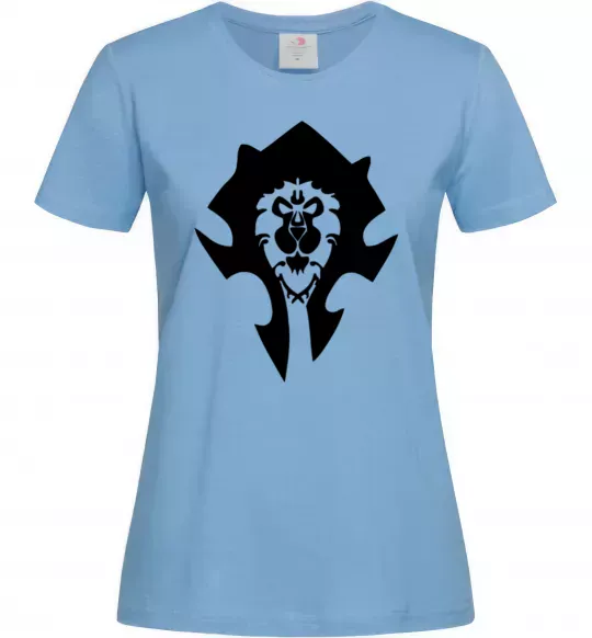 Жіноча футболка The Bifactional Warcraft Symbol Блакитний фото