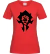 Жіноча футболка The Bifactional Warcraft Symbol Червоний фото
