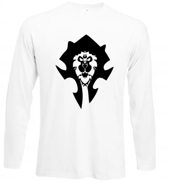Лонгслив The Bifactional Warcraft Symbol Белый фото