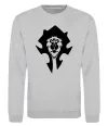 Свитшот The Bifactional Warcraft Symbol Серый меланж фото