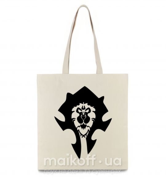 Эко-сумка The Bifactional Warcraft Symbol Бежевый фото
