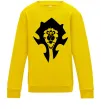 Детский Свитшот The Bifactional Warcraft Symbol Солнечно желтый фото