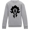 Детский Свитшот The Bifactional Warcraft Symbol Серый меланж фото